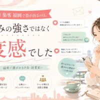 公式LINE DM集客を福岡で成功させるための温度感ある配信を、スマホを持つ女性と会話風メッセージで表現
