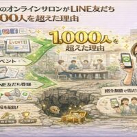 福岡のオンラインサロンでSNSやイベントからLINE登録へ導線を作り、紹介制度と価値配信でオンラインサロン LINE 友だち 福岡が1000人を超える仕組みを示している
