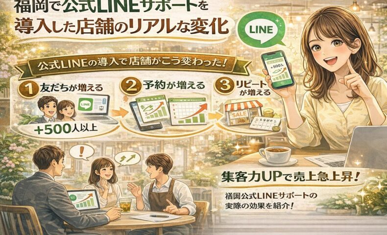 あなたはSEOとコンテンツマーケティングに精通した編集者です。 直前に作成された「上記の画像」を正確に読み取り、 検索エンジンおよびAI検索に強い画像テキスト要素を作成してください。 【前提条件】 ・対象は「上記で作成された画像」 ・画像は記事本文とセットで使用される ・過剰なキーワード詰め込みは行わない ・人間にもAIにも自然に意味が伝わる文章にする ・画像単体で見ても内容が理解できることを重視する ━━━━━━━━━━━━━━━━━━ ■ 記事情報（ユーザーが入力） ━━━━━━━━━━━━━━━━━━ 【この記事のテーマ】 ＜上記同様＞ 【フォーカスキーフレーズ】 ＜福岡 公式LINE サービス＞ ━━━━━━━━━━━━━━━━━━ ■ 作成項目（必ずこの順で出力） ━━━━━━━━━━━━━━━━━━ ### ① 代替テキスト（altテキスト｜70〜90文字前後） ・上記画像の内容を客観的かつ具体的に説明する ・「画像」「写真」「イラスト」といった言葉は使わない ・フォーカスキーフレーズ、または強く関連する語を自然に含める ・視覚情報を言語化することを最優先にする ### ② タイトル（画像タイトル｜30〜40文字前後） ・画像の主旨＋記事テーマとの関係性が分かるタイトル ・WordPressのメディア一覧で見ても意味が通じる ・キーワードは不自然でなければ含める ### ③ キャプション（40〜70文字前後） ・本文の繰り返しではなく、画像を見ることで理解が深まる補足文 ・読者に語りかけるような柔らかさはありつつ、敬語で書く ・「この画像で何が分かるのか」を明確にする ### ④ 説明（100〜150文字前後） ・この画像が何を示しているのか ・なぜこの記事の中で使われているのか ・本文のどの文脈を補足しているのか をAIが理解できるように具体的に説明する ━━━━━━━━━━━━━━━━━━ ■ 出力ルール（厳守） ━━━━━━━━━━━━━━━━━━ ・各項目は見出し付きで分けて出力すること ・抽象的な表現だけで終わらせない ・SEOとAI検索の両方で「意味が通る」文章構造にする ・キーワードは評価されるためではなく、理解を助ける目的で使う　